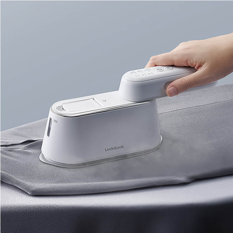 Bàn ủi hơi nước LocknLock 2 trong 1 steam iron 220-240V, 50-60Hz, 1100-1300W - ENI262WHT, , large image number null